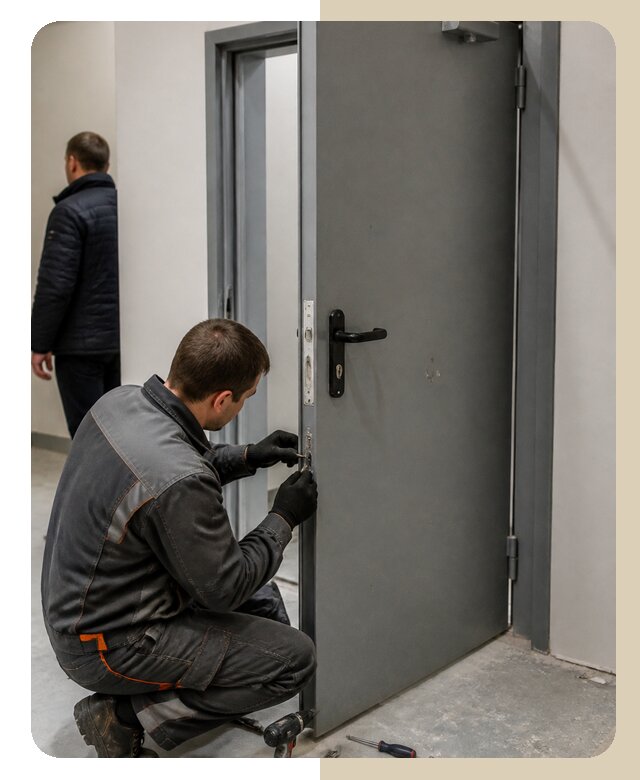 Ремонт противопожарной двери в Рубцовске по цене 6573 р. | Дверной