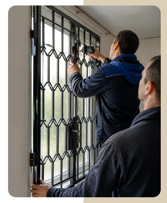 Установка распашных решеток в Рубцовске цена от 6573 р. | Дверной